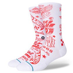 Stance Hot Wheels Sock in White